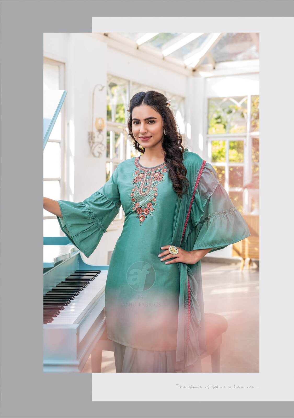 Anju Fabrics Mannat Vol 4 Embroidery Salwar Kameez Catalog collection 1