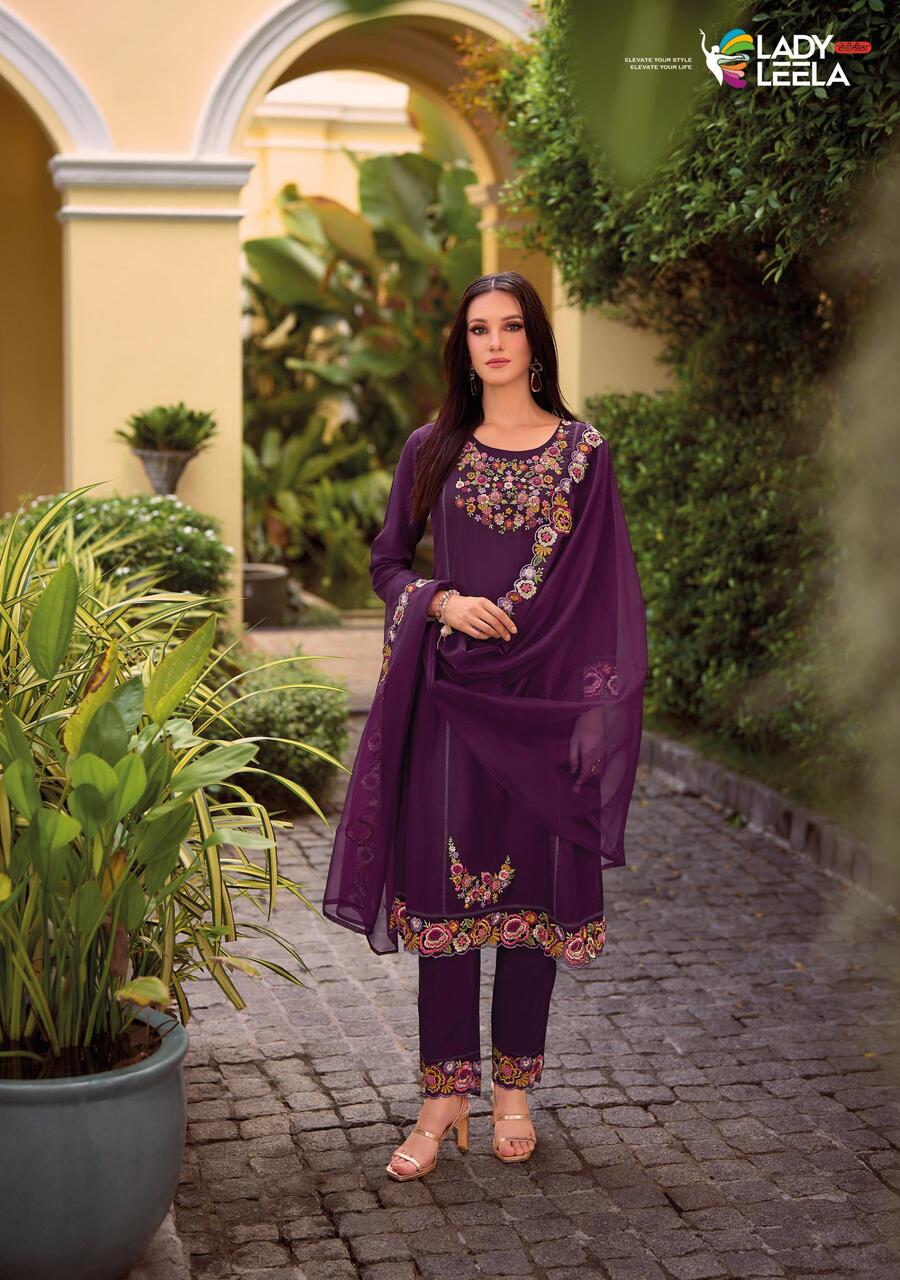 Lady Leela Shiddat Vol 3 Embroidery Salwar Kameez Catalog collection 1