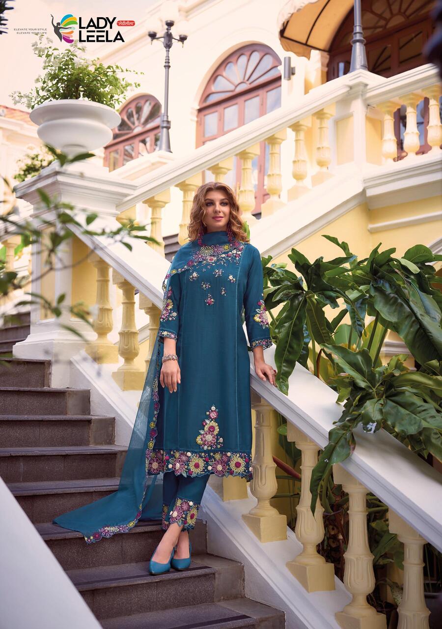 Lady Leela Shiddat Vol 3 Embroidery Salwar Kameez Catalog collection 15