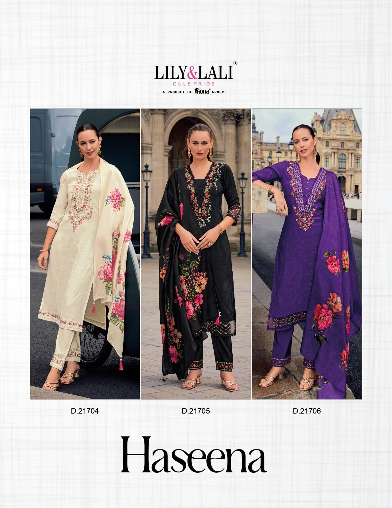 Lily Lali Haseena Embroidery Salwar Kameez Catalog collection 7