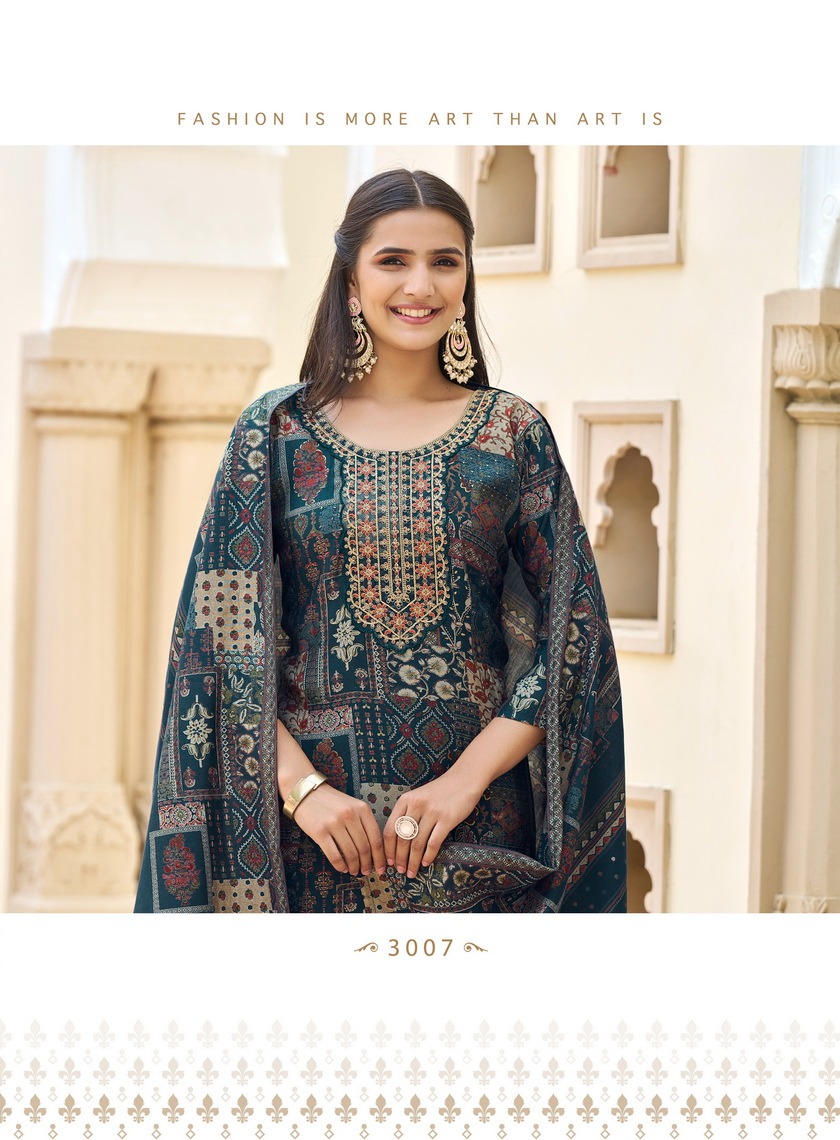 Radhika Lifestyle Cherry Vol 3 Printed Salwar Kameez Catalog collection 12