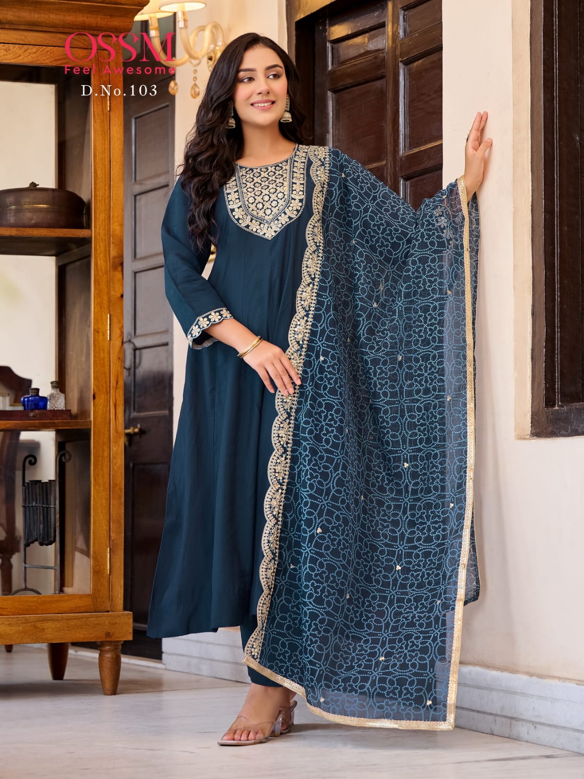 Ossm Mantra Embroidery Salwar Kameez Catalog collection 4