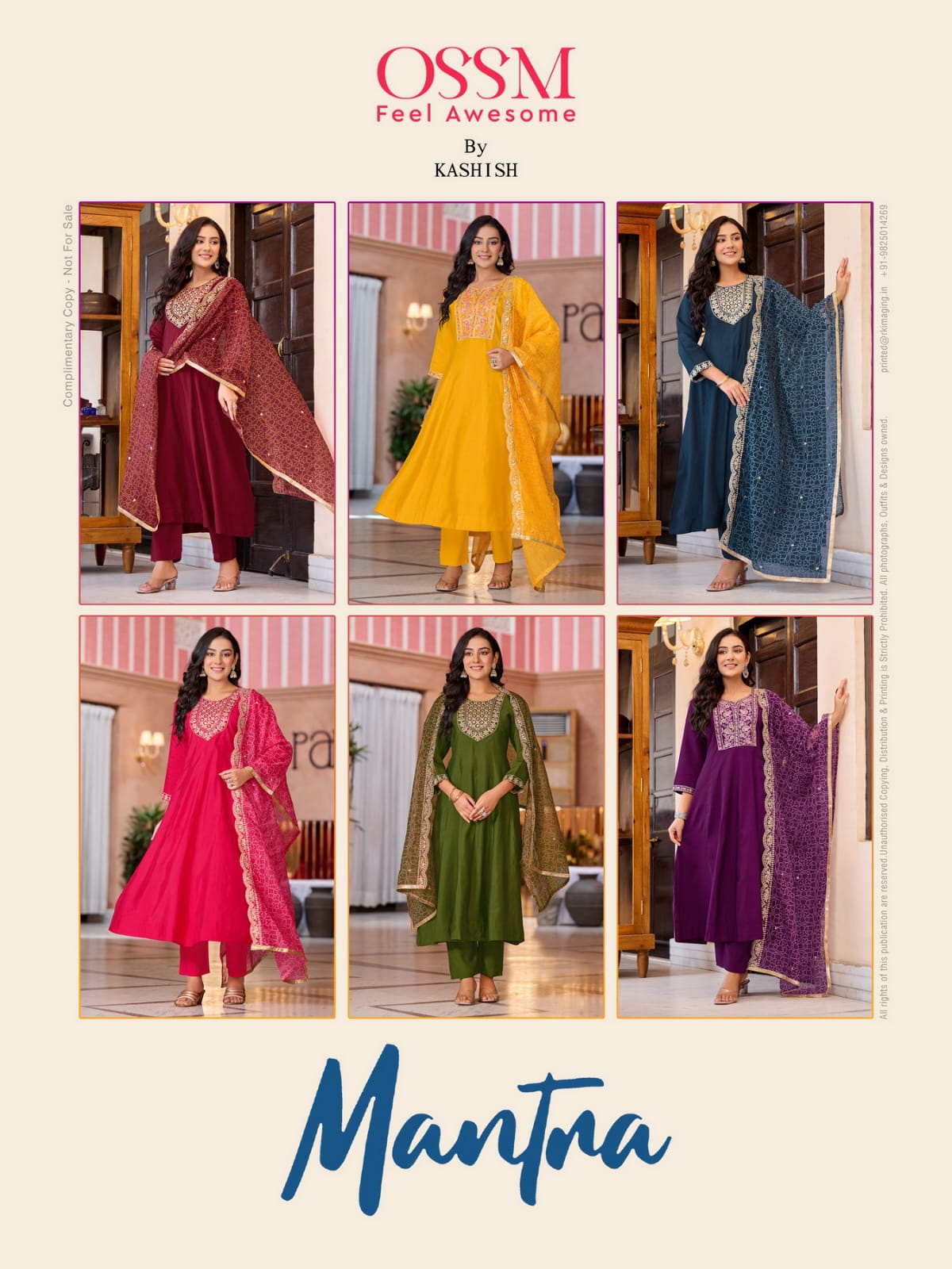 Ossm Mantra Embroidery Salwar Kameez Catalog collection 7