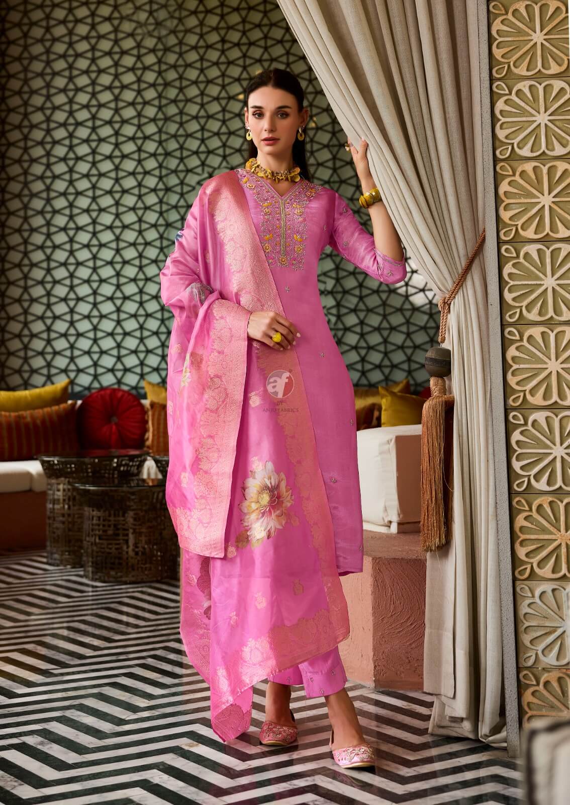 Anju Fabrics Sheesha Vol 3 Readymade Dress Catalog collection 5