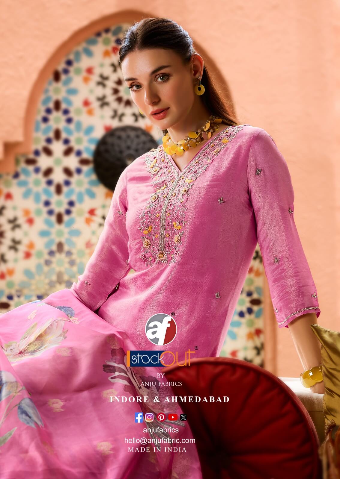 Anju Fabrics Sheesha Vol 3 Readymade Dress Catalog collection 15