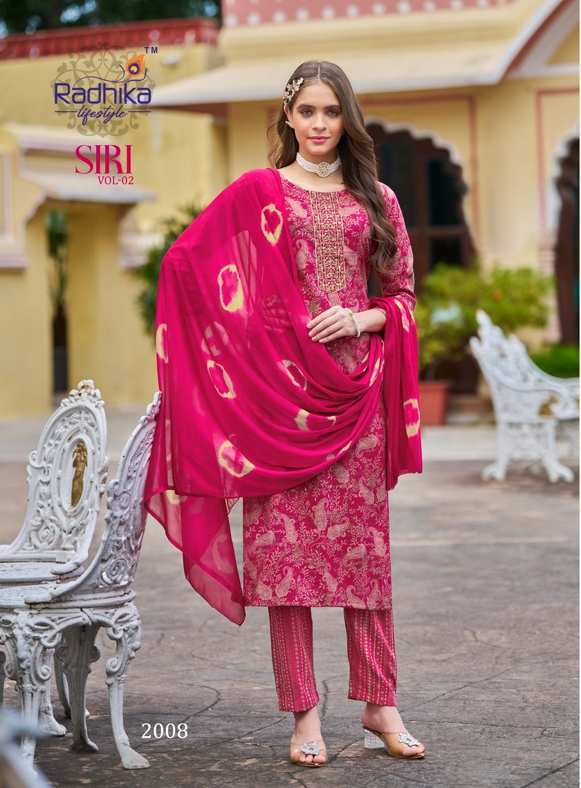 Radhika Lifestyle Siri  Vol 2  Printed Salwar Kameez Catalog collection 2