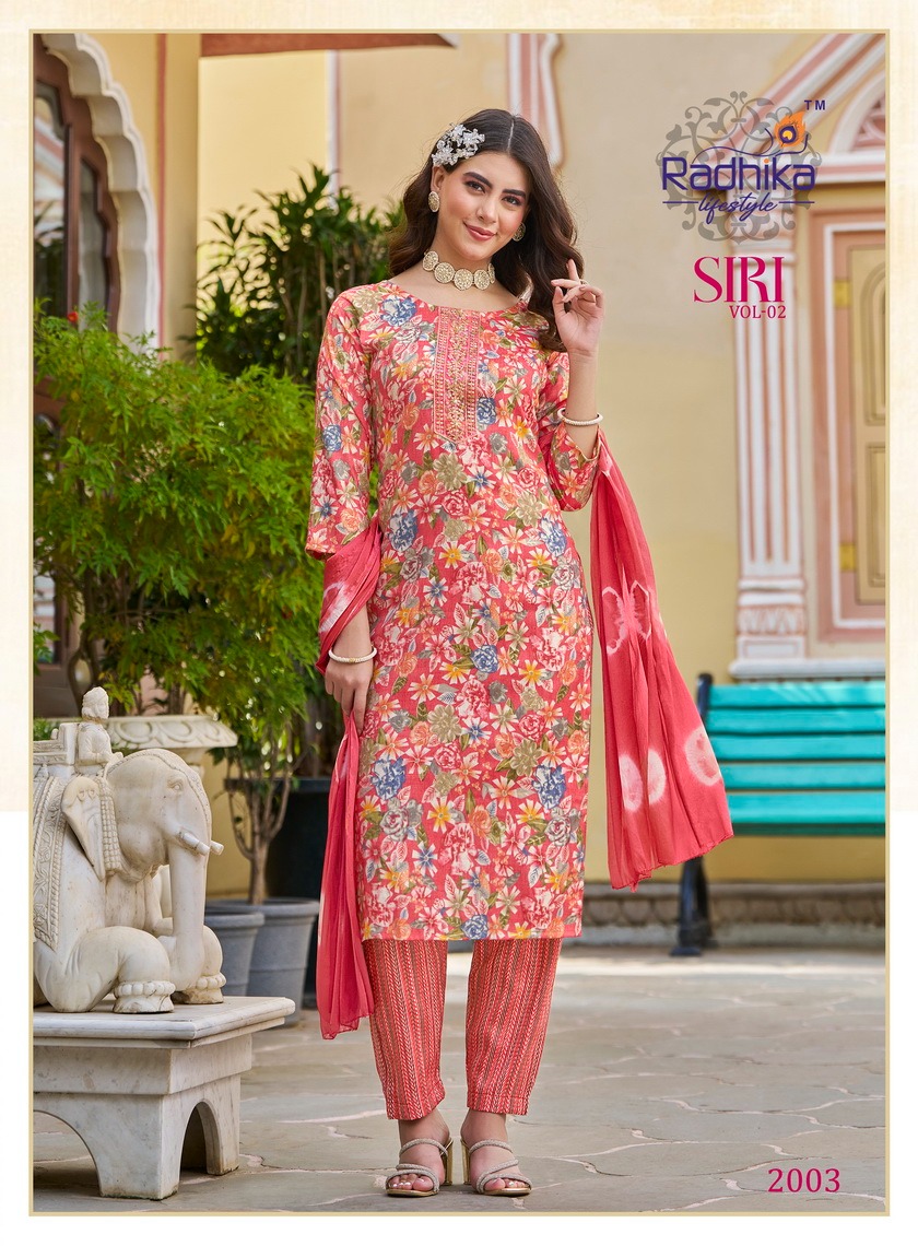 Radhika Lifestyle Siri  Vol 2  Printed Salwar Kameez Catalog collection 9