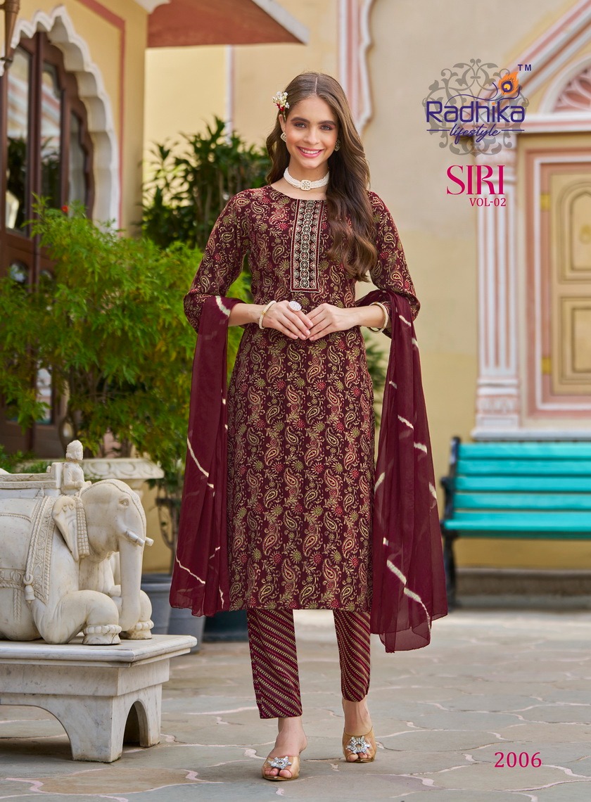 Radhika Lifestyle Siri  Vol 2  Printed Salwar Kameez Catalog collection 5