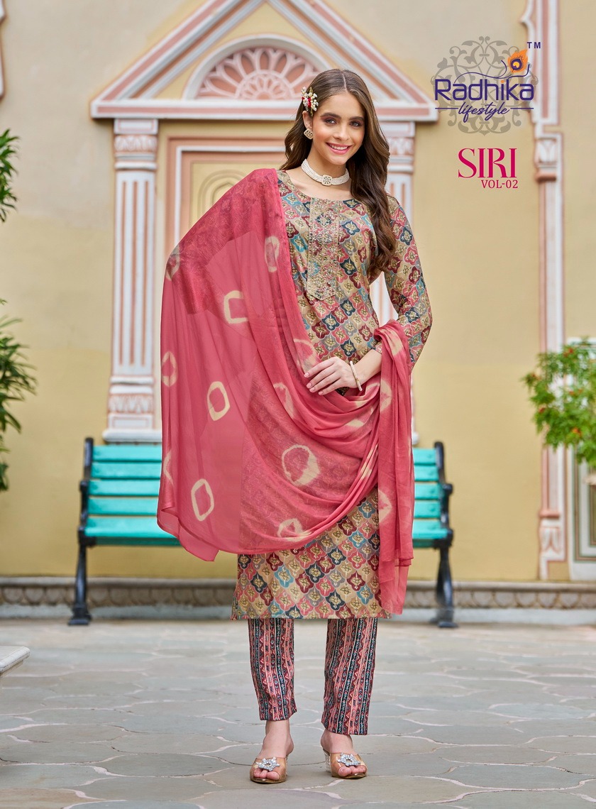 Radhika Lifestyle Siri  Vol 2  Printed Salwar Kameez Catalog collection 3