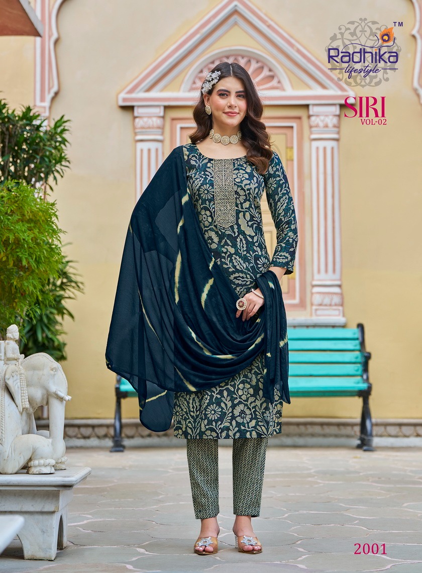 Radhika Lifestyle Siri  Vol 2  Printed Salwar Kameez Catalog collection 11