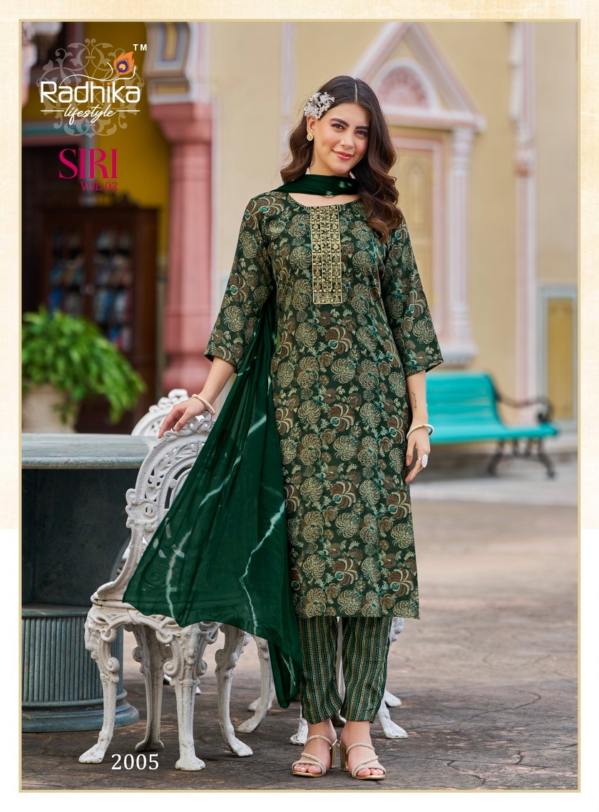 Radhika Lifestyle Siri  Vol 2  Printed Salwar Kameez Catalog collection 6