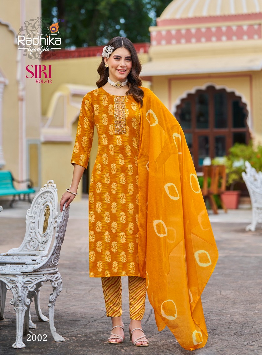 Radhika Lifestyle Siri  Vol 2  Printed Salwar Kameez Catalog collection 10