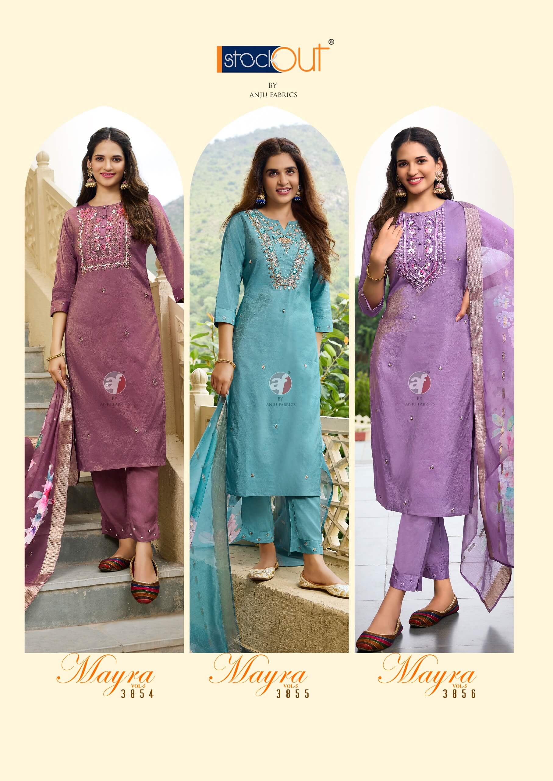 Anju Fabrics Mayra Vol 5 Readymade Dress Catalog collection 6