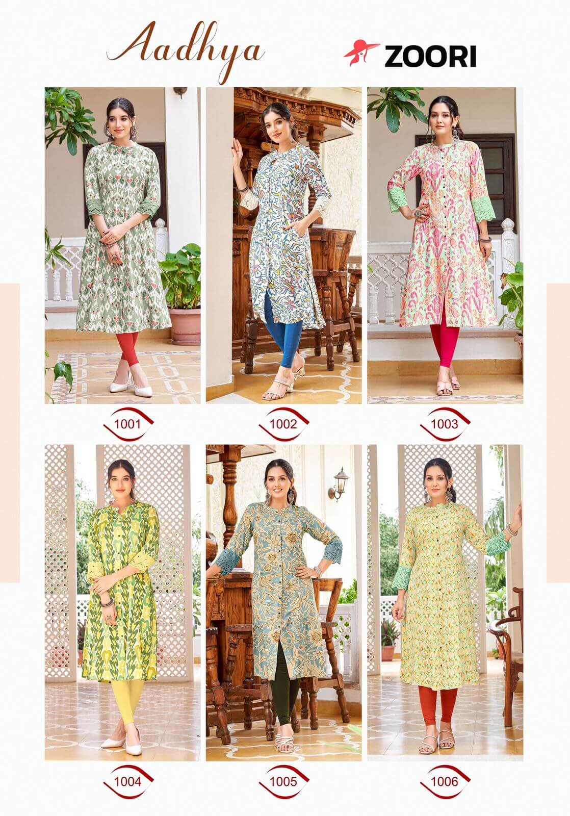 Zoori Adhya Printed Kurti Catalog collection 10