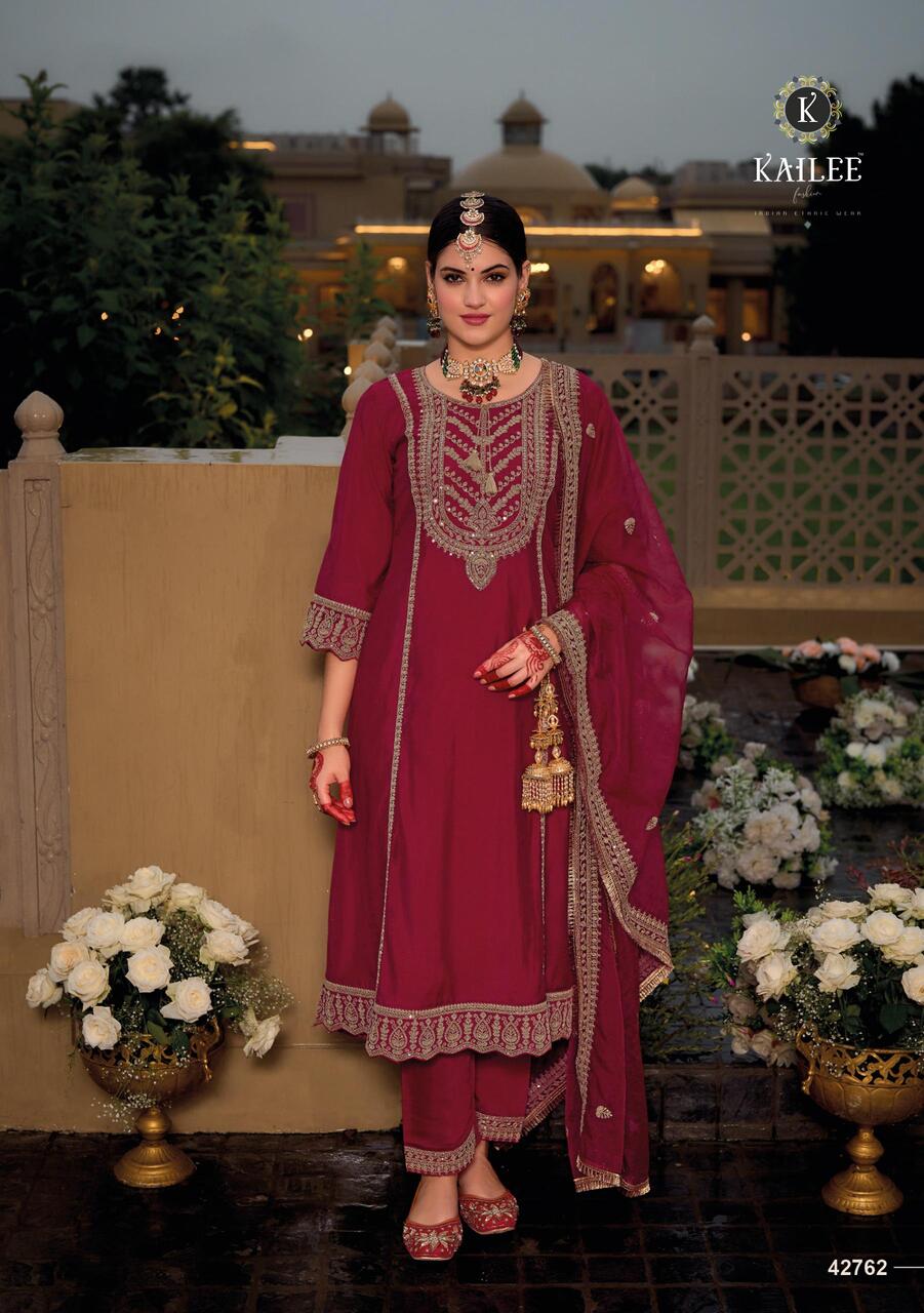 Kailee Fashion Suhagini Vol 5 Embroidery Salwar Kameez Catalog collection 5