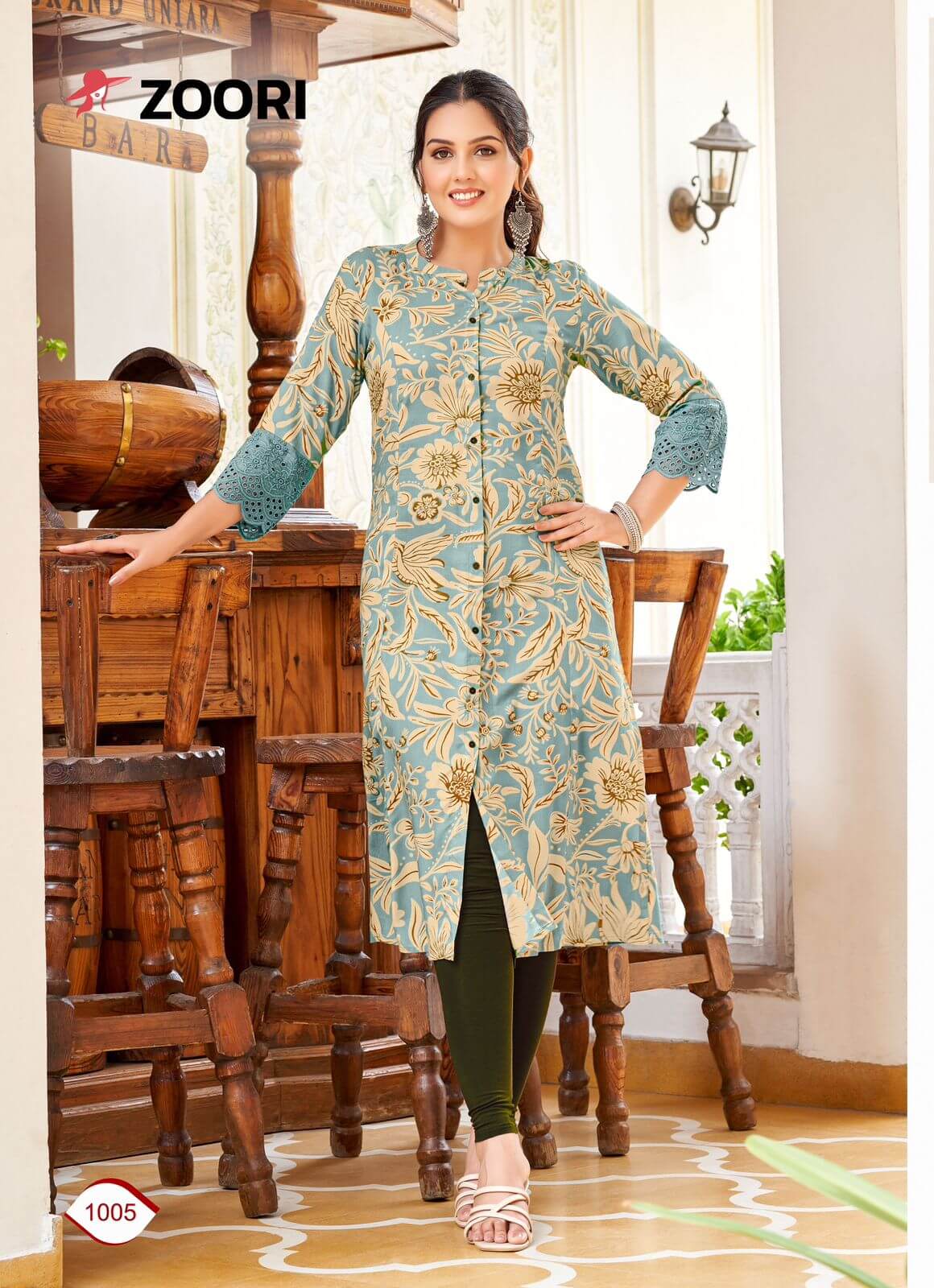 Zoori Adhya Printed Kurti Catalog collection 7