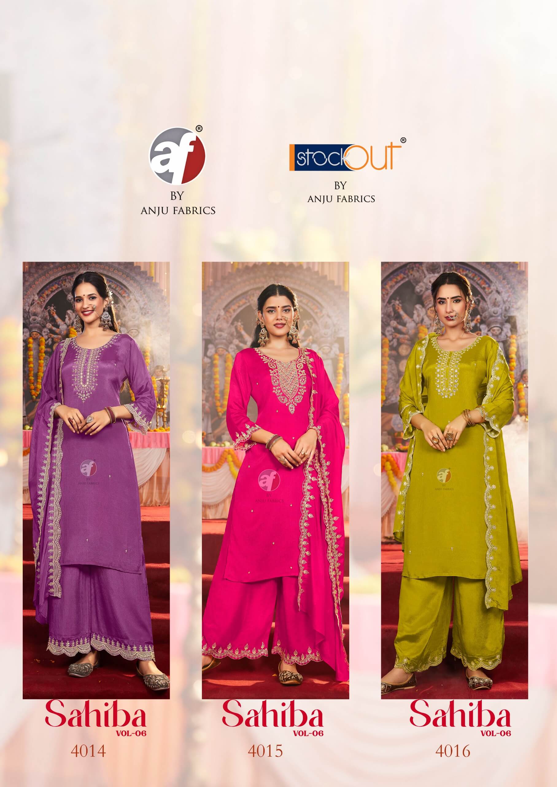 Anju Fabrics Sahiba Vol 6 Readymade Dress Catalog collection 1