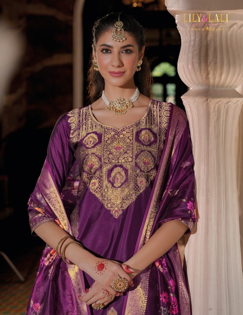 Lily Lali Silkyness Vol 3 Designer Salwar Suits Catalog collection 7