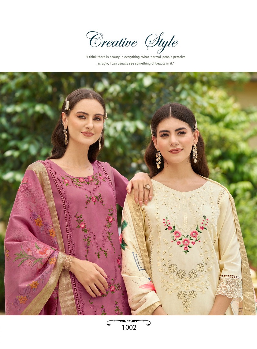 Radhika Lifestyle Aafreen Vol 1 Embroidery Catalog collection 7