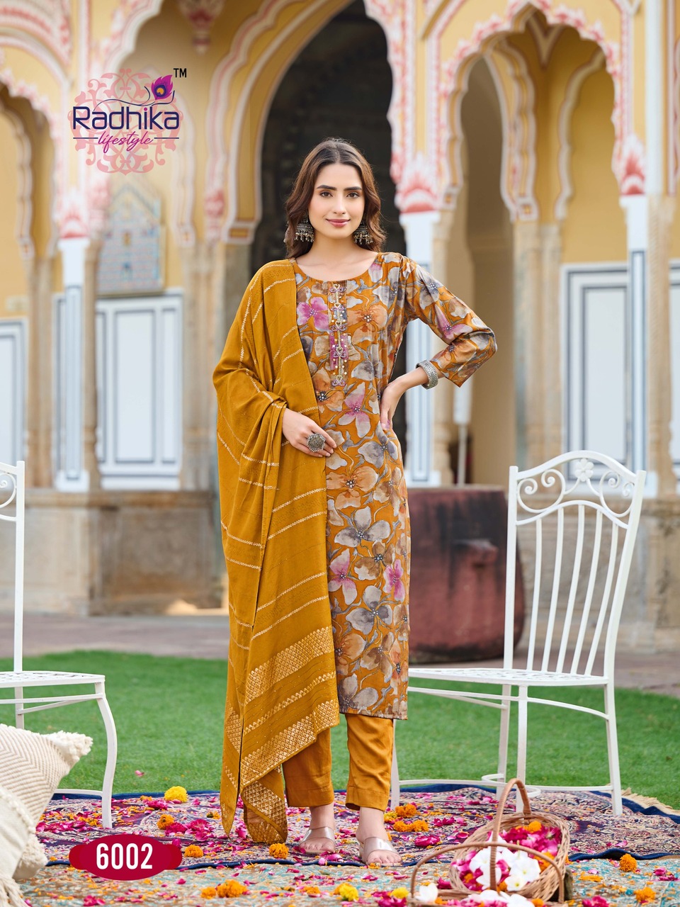 Radhika Lifestyle Satrangi Vol 6 Printed Salwar Kameez Catalog collection 3