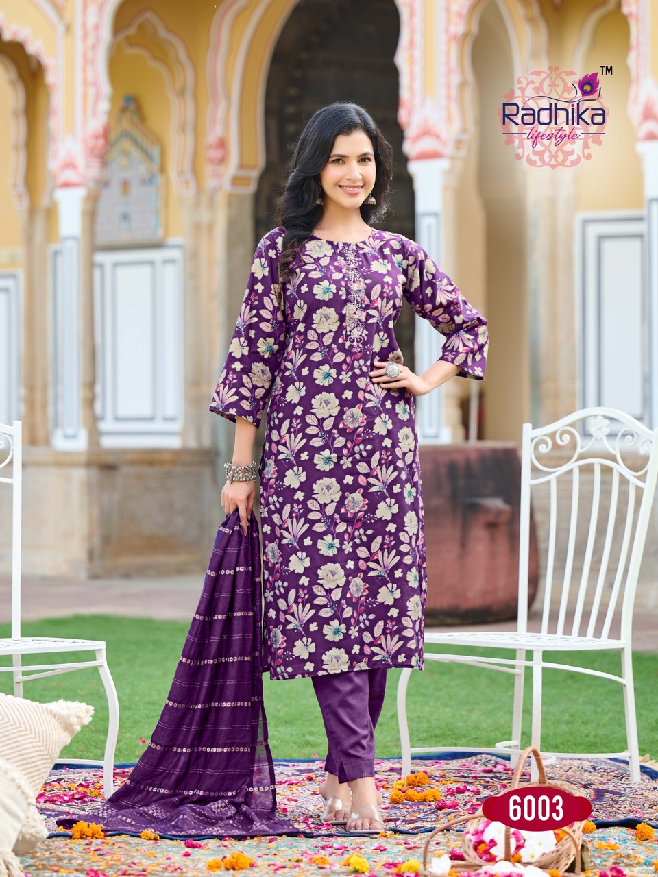 Radhika Lifestyle Satrangi Vol 6 Printed Salwar Kameez Catalog collection 6