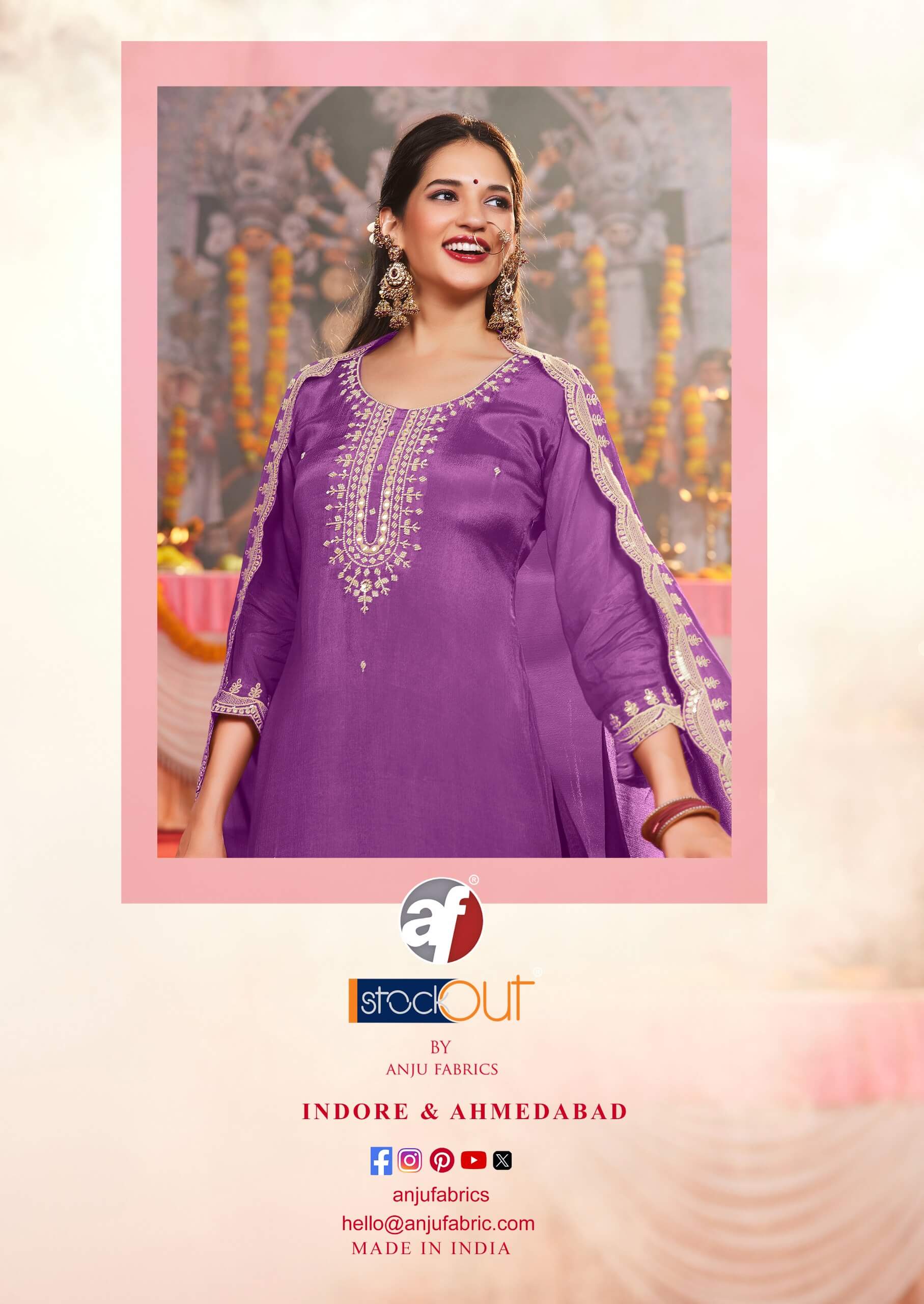 Anju Fabrics Sahiba Vol 6 Readymade Dress Catalog collection 7