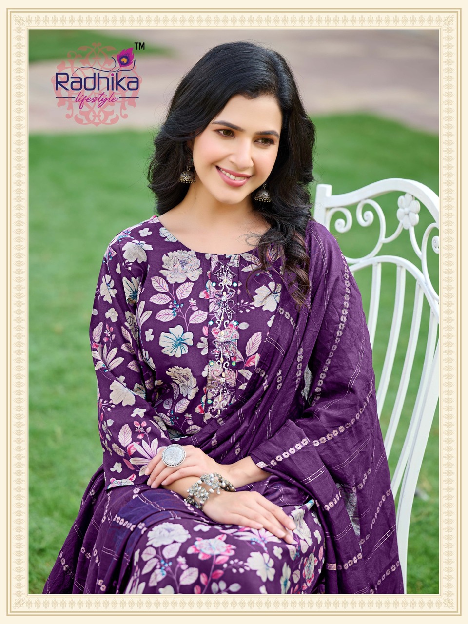 Radhika Lifestyle Satrangi Vol 6 Printed Salwar Kameez Catalog collection 4