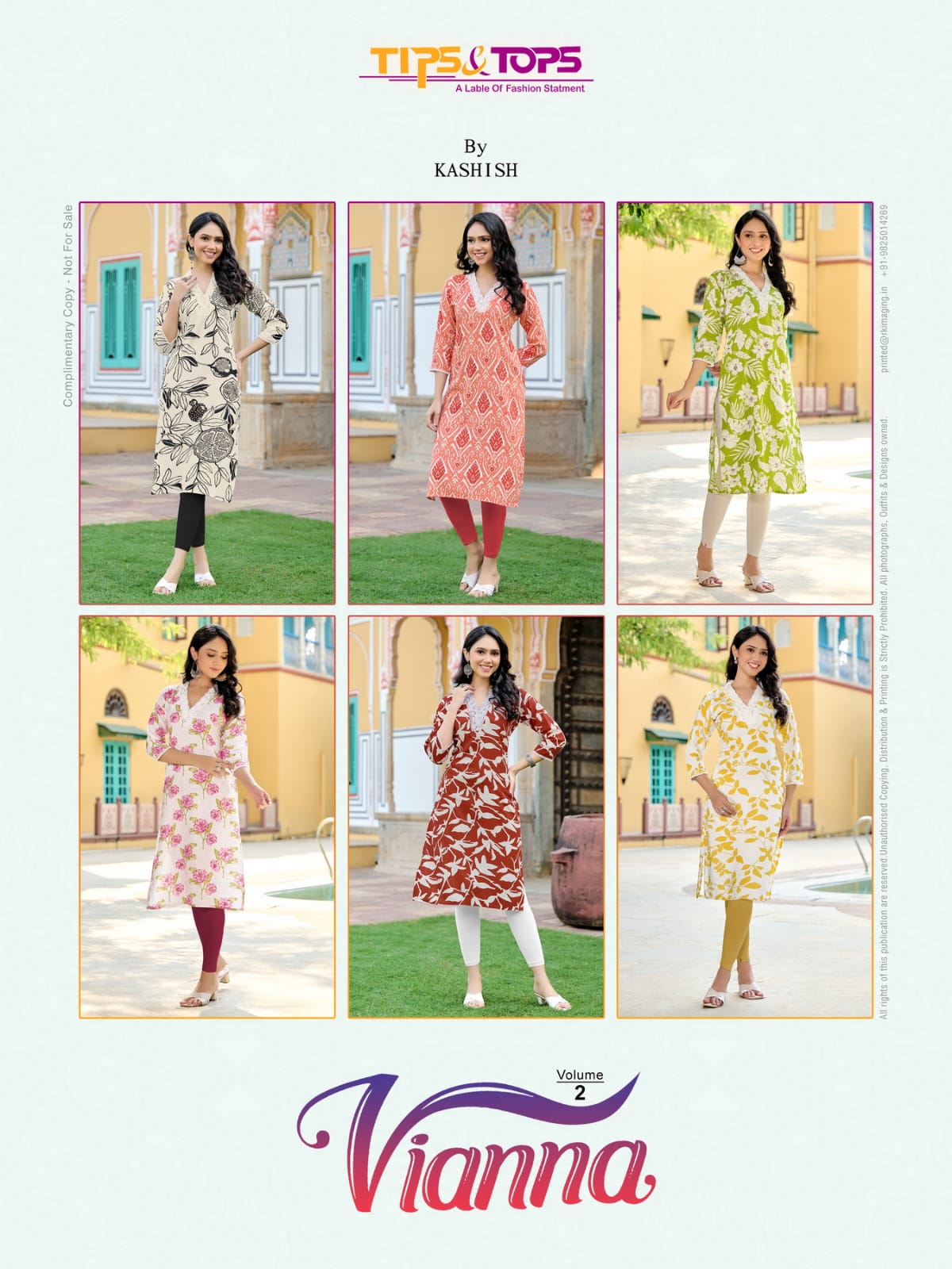 Tips And Tops Viana Vol 2 Rayon Kurti Catalog collection 7