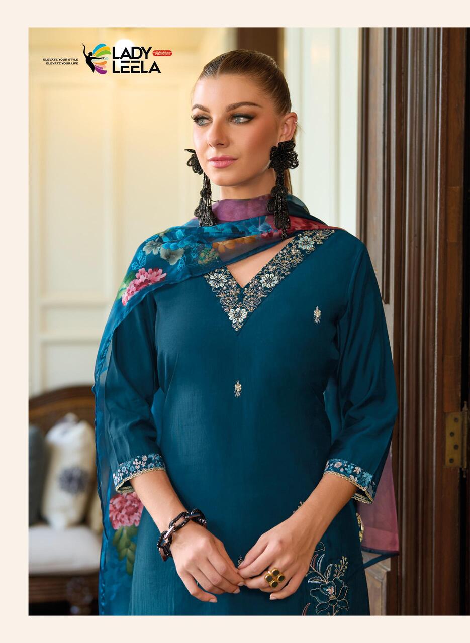 Lady Leela Shahida Embroidery Salwar Kameez Catalog collection 13