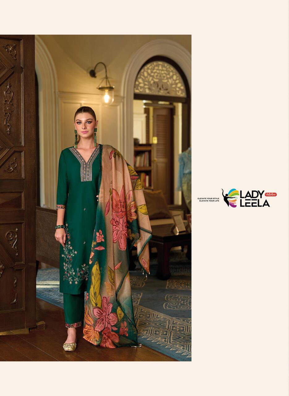 Lady Leela Shahida Embroidery Salwar Kameez Catalog collection 7