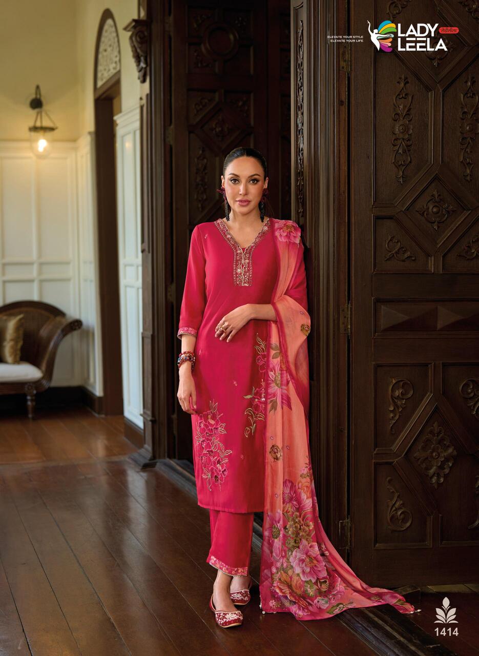 Lady Leela Shahida Embroidery Salwar Kameez Catalog collection 9