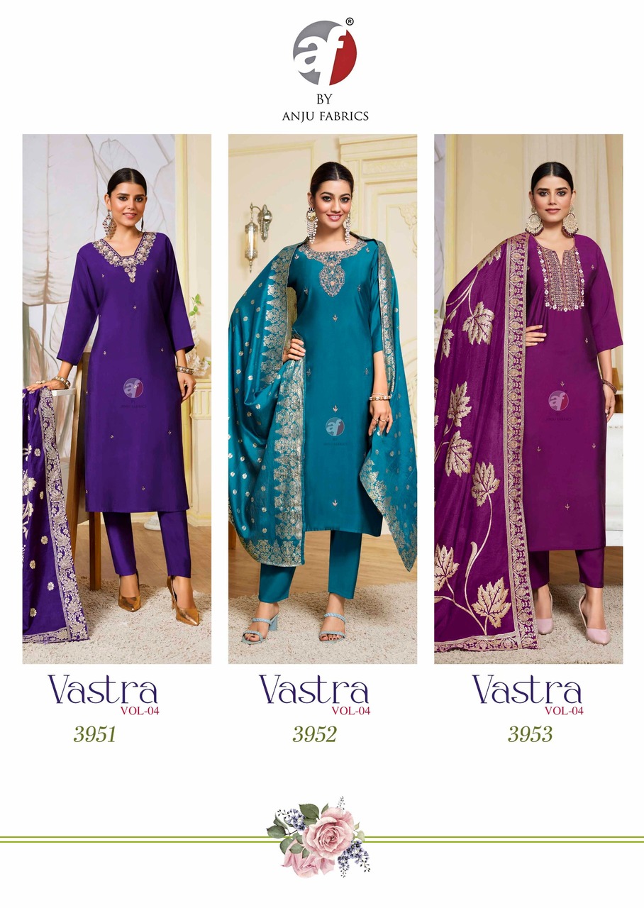 Anju Fabrics Vastra Vol 4 Readymade Dress Catalog collection 8