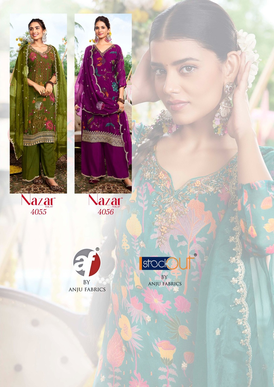 Anju Fabrics Nazar Vol 7 Readymade Dress Catalog collection 11