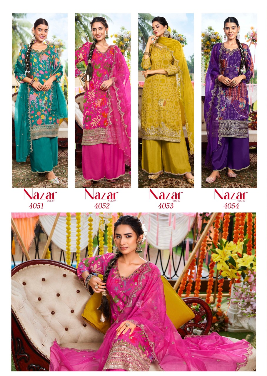 Anju Fabrics Nazar Vol 7 Readymade Dress Catalog collection 10