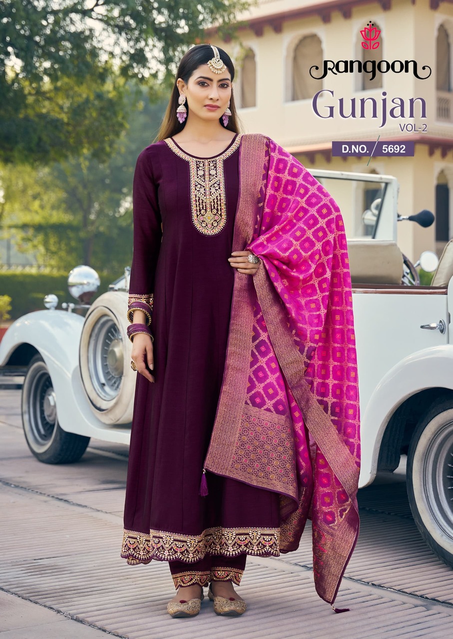 Rangoon Gunjan Vol 2 Anarkali Suits Catalog collection 2