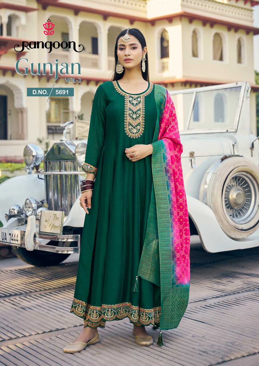 Rangoon Gunjan Vol 2 Anarkali Suits Catalog collection 7