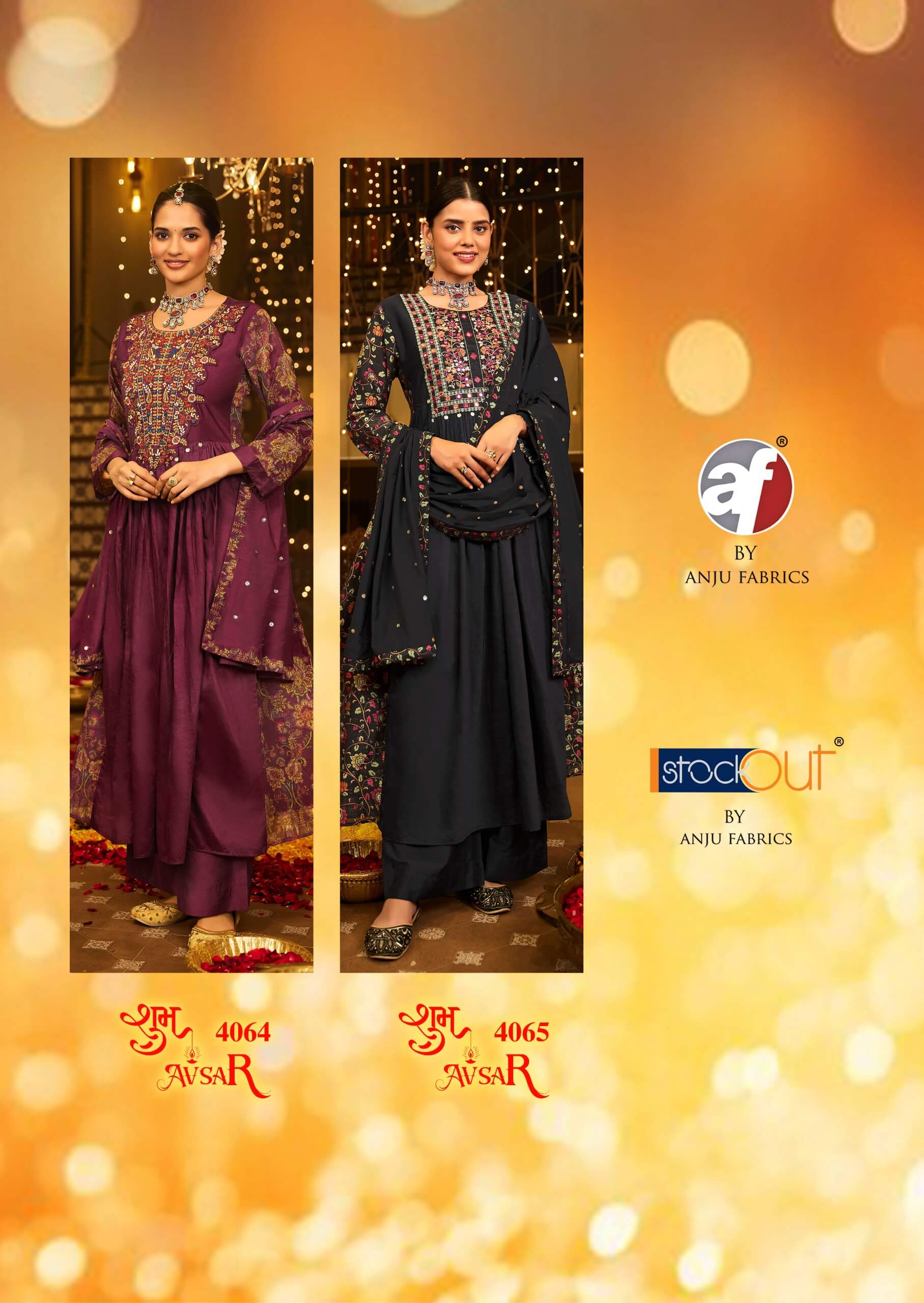 Anju Fabrics Subh Avsar Readymade Dress Catalog collection 12