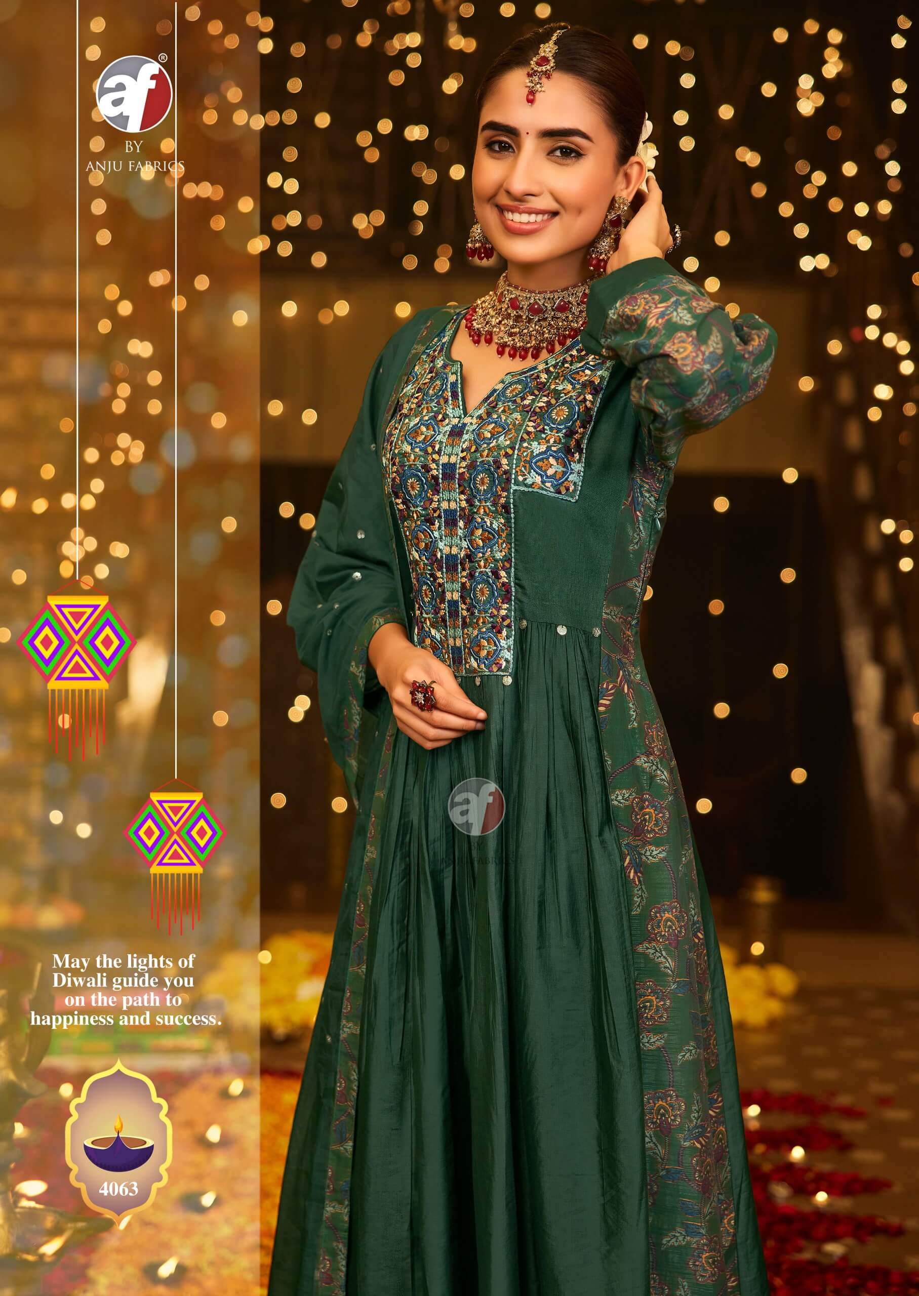 Anju Fabrics Subh Avsar Readymade Dress Catalog collection 7