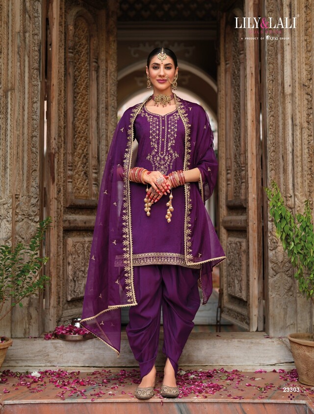 Lily Lali Real Tulip Embroidery Salwar Kameez Catalog collection 17