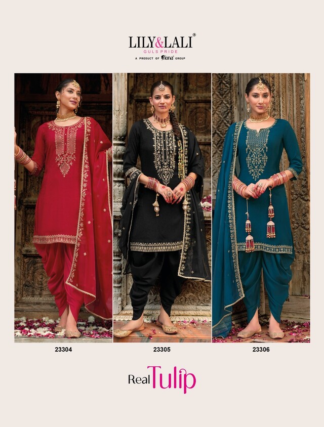 Lily Lali Real Tulip Embroidery Salwar Kameez Catalog collection 6