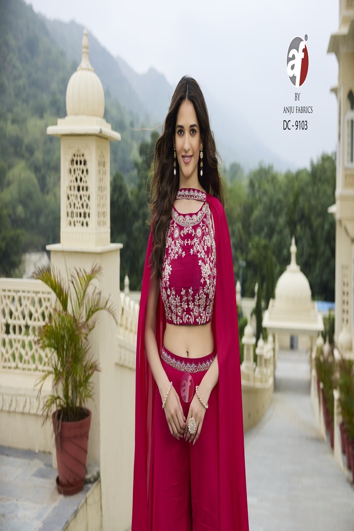 Anju Fabrics New Crop Top Designer Size Set collection 1