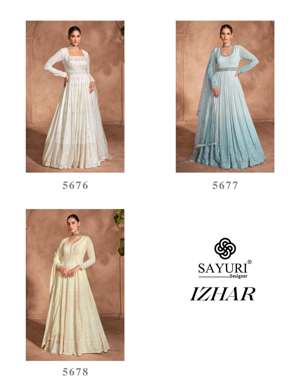 Sayuri Designer Izhaar Gowns Catalog collection 12