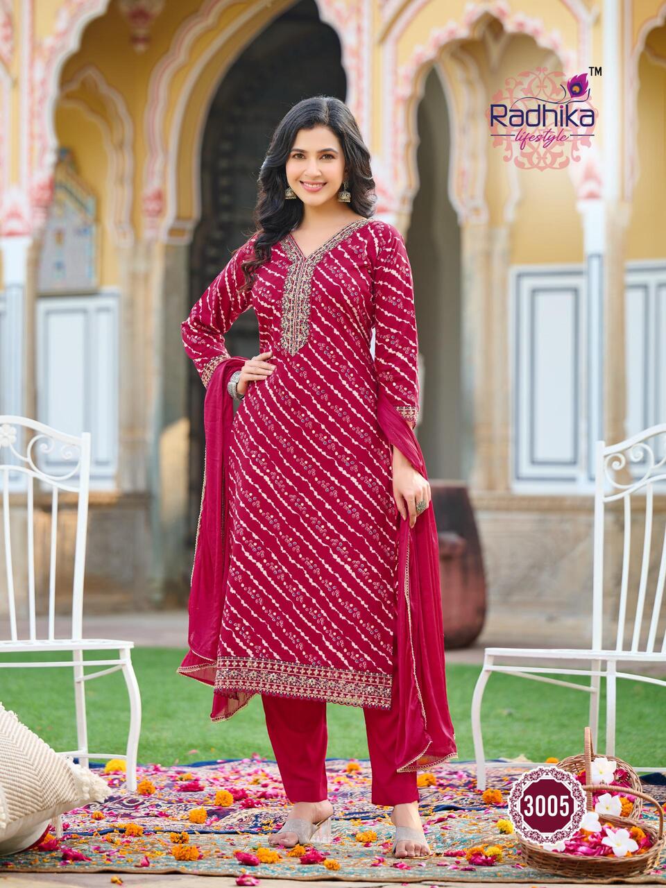 Radhika Lifestyle Rivazo Vol 3 Printed Salwar Kameez Catalog collection 2