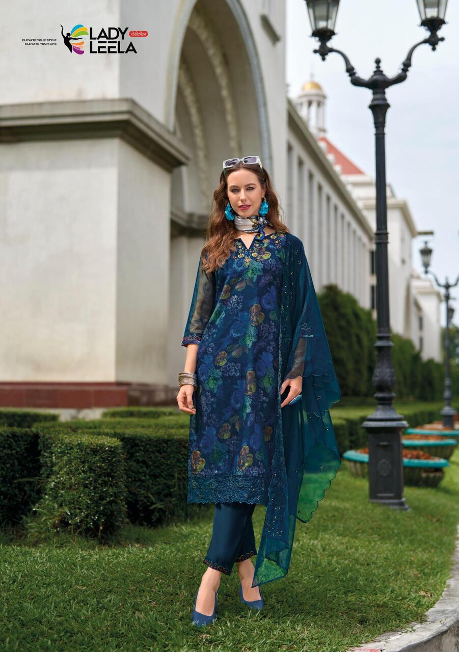 Lady Leela Aleena Printed Salwar Kameez Catalog collection 7