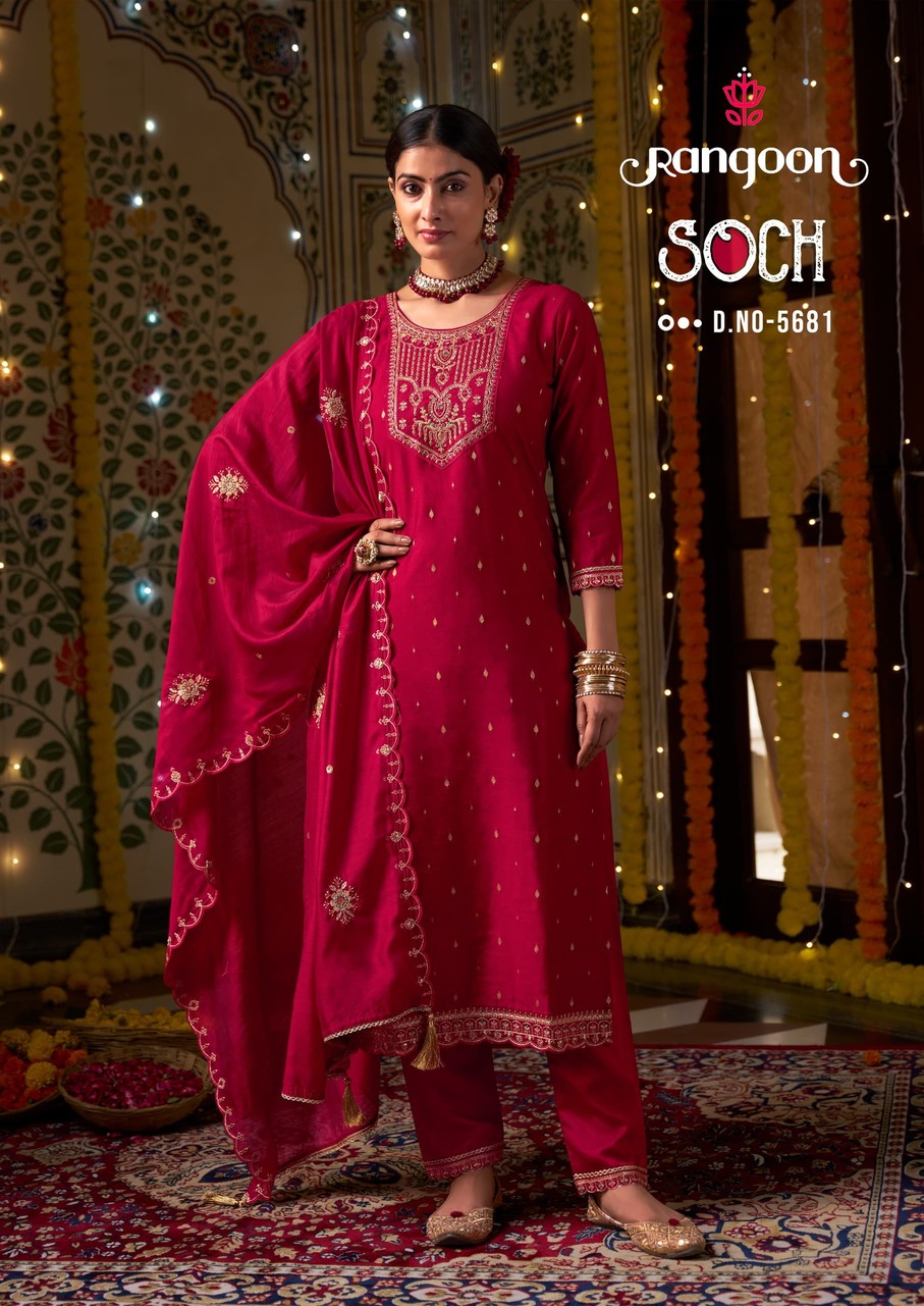 Rangoon Soch Embroidery Salwar Kameez Catalog collection 2