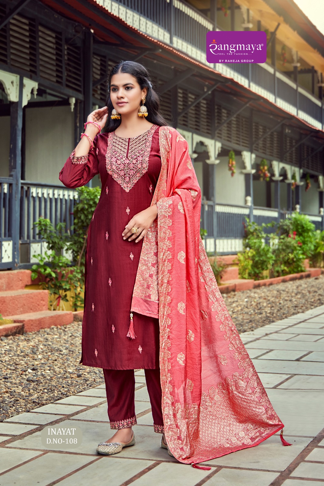 Rangmaya Inayat Embroidery Salwar Kameez Catalog collection 12