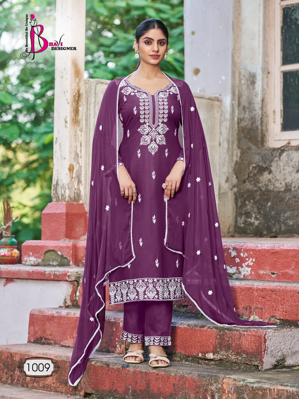 Bhavi Designer Status Vol 3 Embroidery Salwar Kameez Catalog collection 9