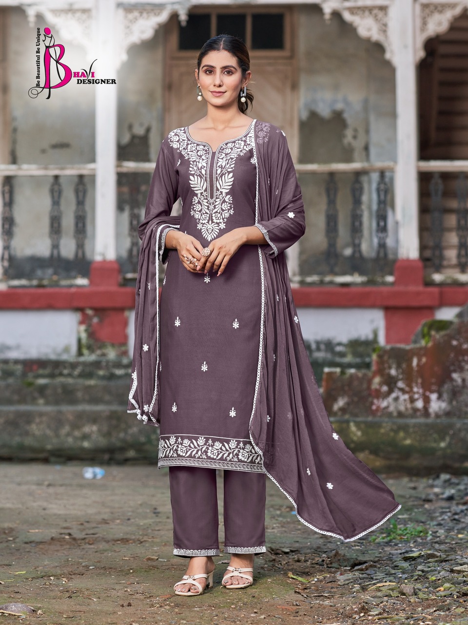 Bhavi Designer Status Vol 3 Embroidery Salwar Kameez Catalog collection 12