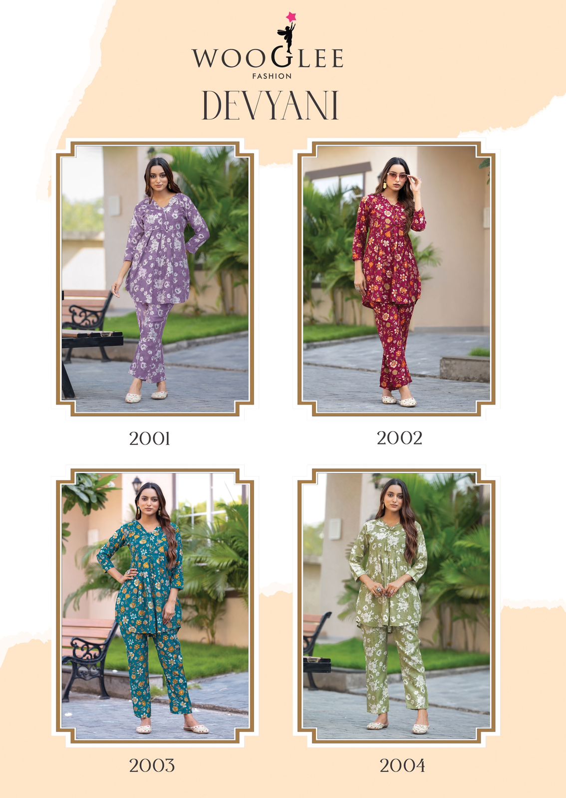 Wooglee Fashion Devyani Co Ord Set Catalog collection 1