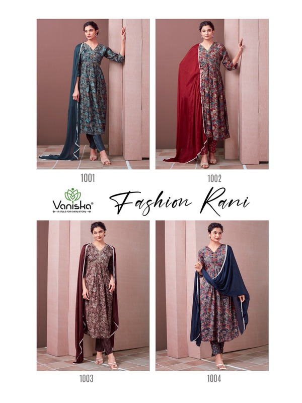 Vaniska Fashion Rani Printed Salwar Suits Catalog collection 1